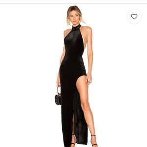 Michael Costello Black Maxi Dress
